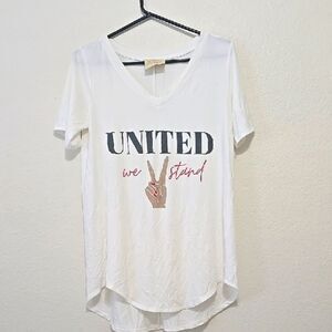Judith March White Graphic Relaxed T-Shirt S